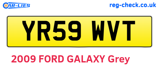 YR59WVT are the vehicle registration plates.