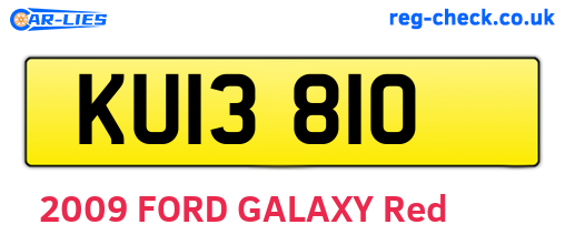 KUI3810 are the vehicle registration plates.