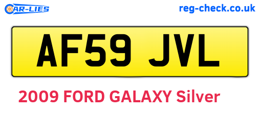 AF59JVL are the vehicle registration plates.