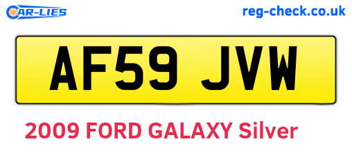 AF59JVW are the vehicle registration plates.