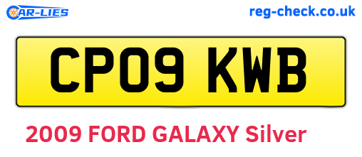 CP09KWB are the vehicle registration plates.