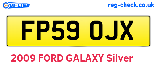 FP59OJX are the vehicle registration plates.