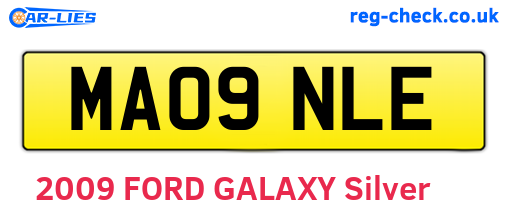 MA09NLE are the vehicle registration plates.