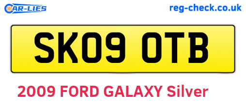 SK09OTB are the vehicle registration plates.