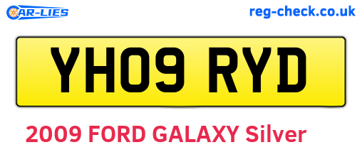 YH09RYD are the vehicle registration plates.