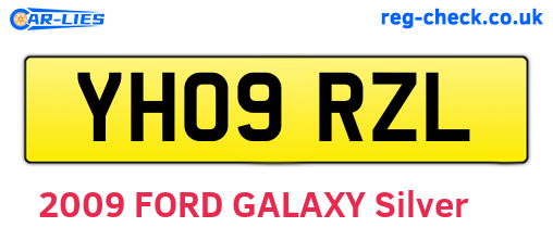 YH09RZL are the vehicle registration plates.