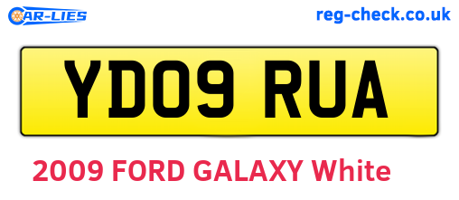 YD09RUA are the vehicle registration plates.