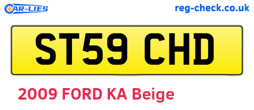 ST59CHD are the vehicle registration plates.