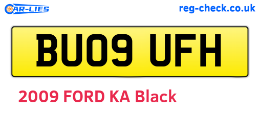 BU09UFH are the vehicle registration plates.