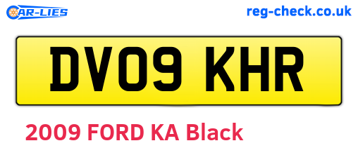 DV09KHR are the vehicle registration plates.