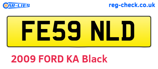 FE59NLD are the vehicle registration plates.