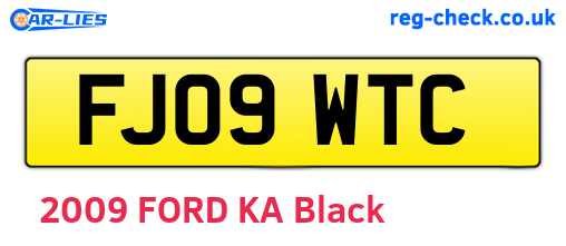 FJ09WTC are the vehicle registration plates.