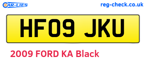 HF09JKU are the vehicle registration plates.