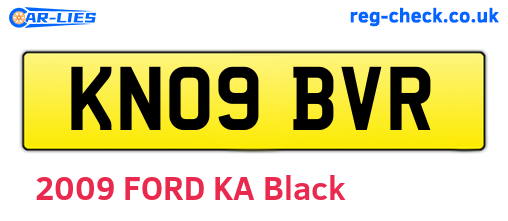 KN09BVR are the vehicle registration plates.
