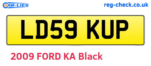 LD59KUP are the vehicle registration plates.