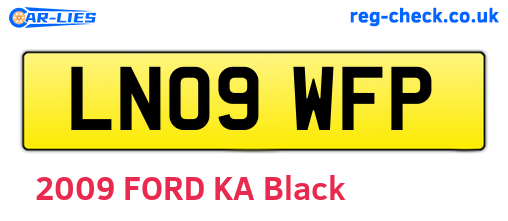 LN09WFP are the vehicle registration plates.