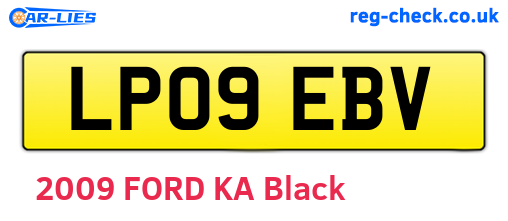 LP09EBV are the vehicle registration plates.
