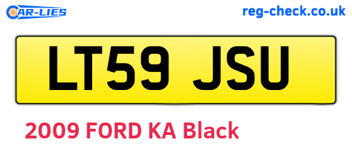 LT59JSU are the vehicle registration plates.