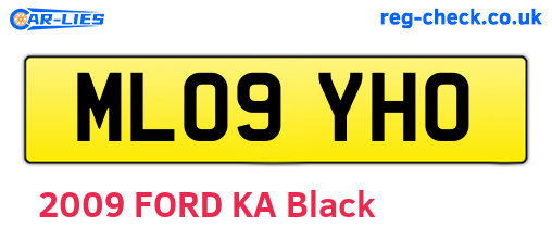 ML09YHO are the vehicle registration plates.