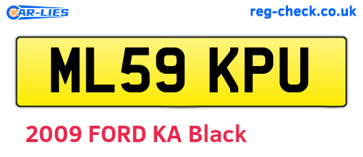 ML59KPU are the vehicle registration plates.