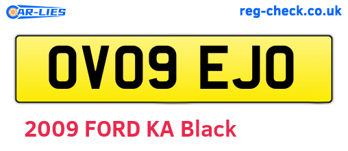 OV09EJO are the vehicle registration plates.