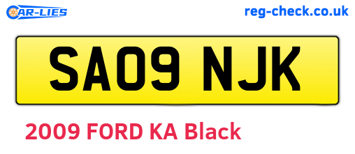 SA09NJK are the vehicle registration plates.