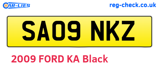 SA09NKZ are the vehicle registration plates.