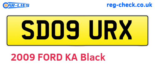SD09URX are the vehicle registration plates.