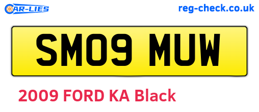 SM09MUW are the vehicle registration plates.