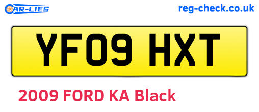 YF09HXT are the vehicle registration plates.