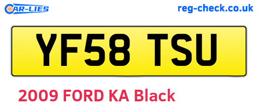 YF58TSU are the vehicle registration plates.