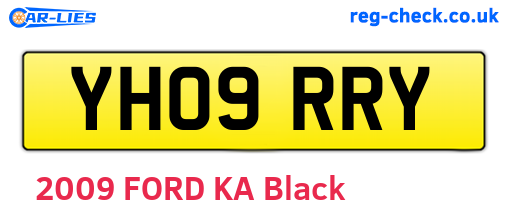 YH09RRY are the vehicle registration plates.