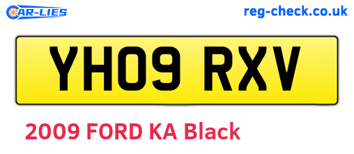 YH09RXV are the vehicle registration plates.