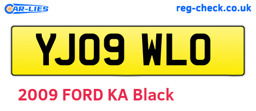 YJ09WLO are the vehicle registration plates.