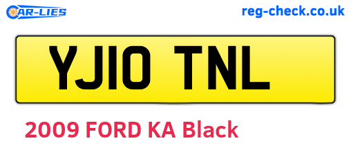 YJ10TNL are the vehicle registration plates.