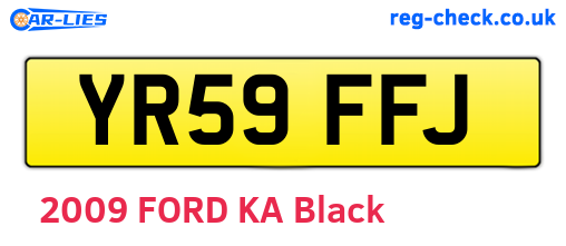 YR59FFJ are the vehicle registration plates.