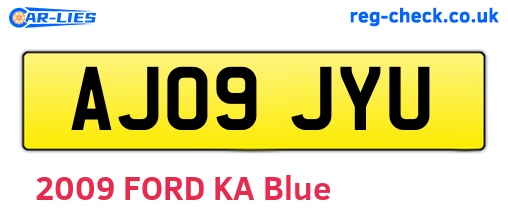 AJ09JYU are the vehicle registration plates.