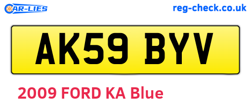 AK59BYV are the vehicle registration plates.