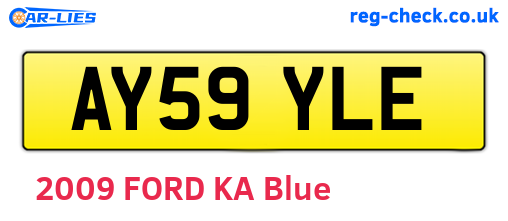 AY59YLE are the vehicle registration plates.