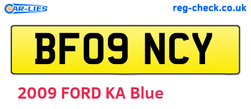 BF09NCY are the vehicle registration plates.