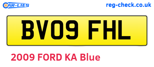 BV09FHL are the vehicle registration plates.
