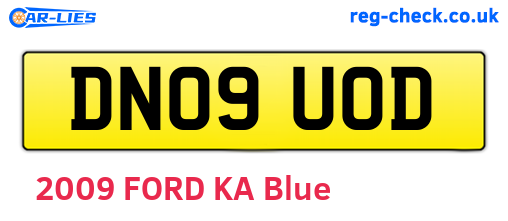 DN09UOD are the vehicle registration plates.