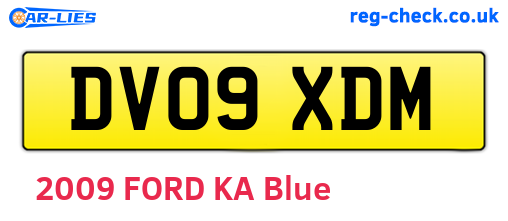 DV09XDM are the vehicle registration plates.