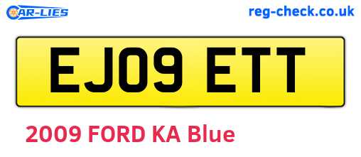 EJ09ETT are the vehicle registration plates.