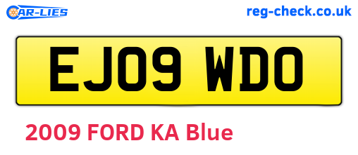 EJ09WDO are the vehicle registration plates.