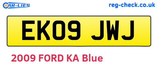 EK09JWJ are the vehicle registration plates.