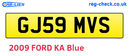 GJ59MVS are the vehicle registration plates.