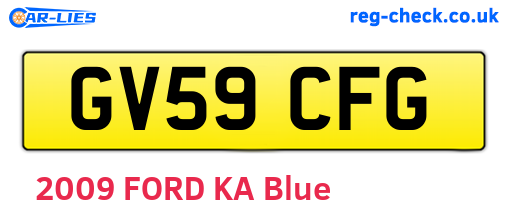 GV59CFG are the vehicle registration plates.