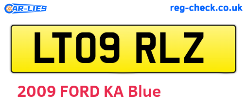 LT09RLZ are the vehicle registration plates.