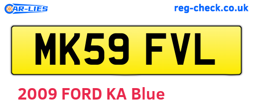 MK59FVL are the vehicle registration plates.